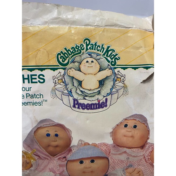 1984 Butterick Sewing Pattern Cabbage Patch Preemies Doll Clothes - Picture 5 of 5